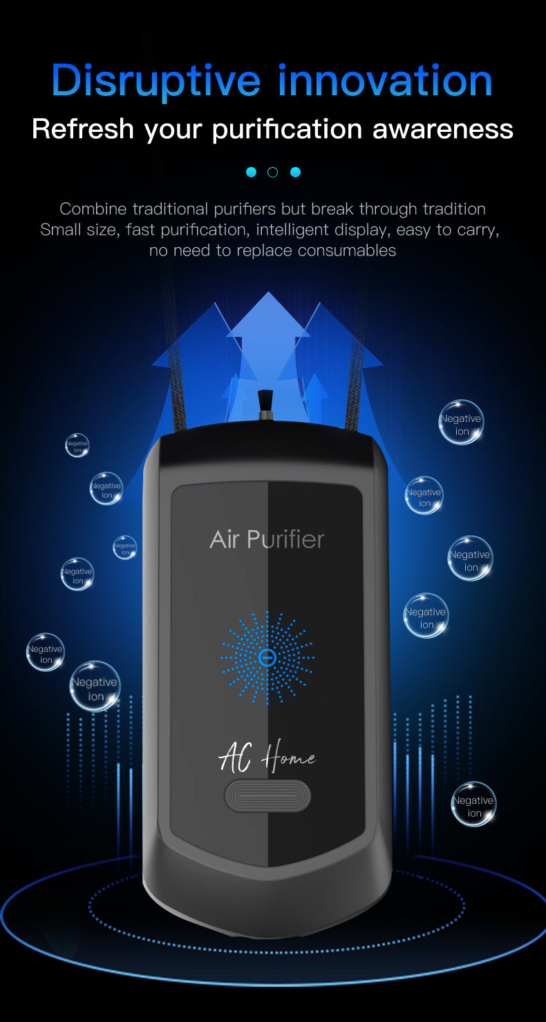Purifier Air Uvc Light Air Purifier Wearable Device