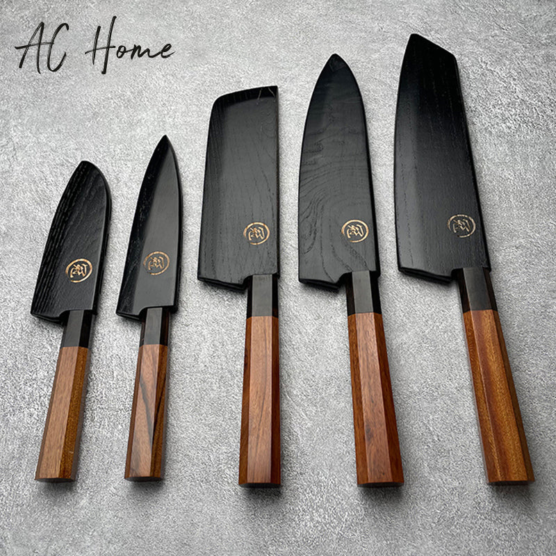 3 Layers Blade AUS-10 Handmade Forged cutter Octagonal Japanese Handle Chef Paring Santoku Kiritsuke Slaughter Kitchen Knives