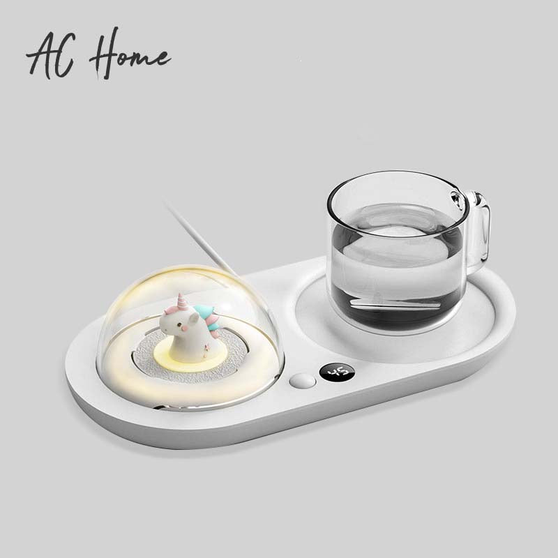 Cup Warmer Heater Mug Heating Coaster Smart Thermostatic Hot Plate Milk, Tea & Water Heating Pad