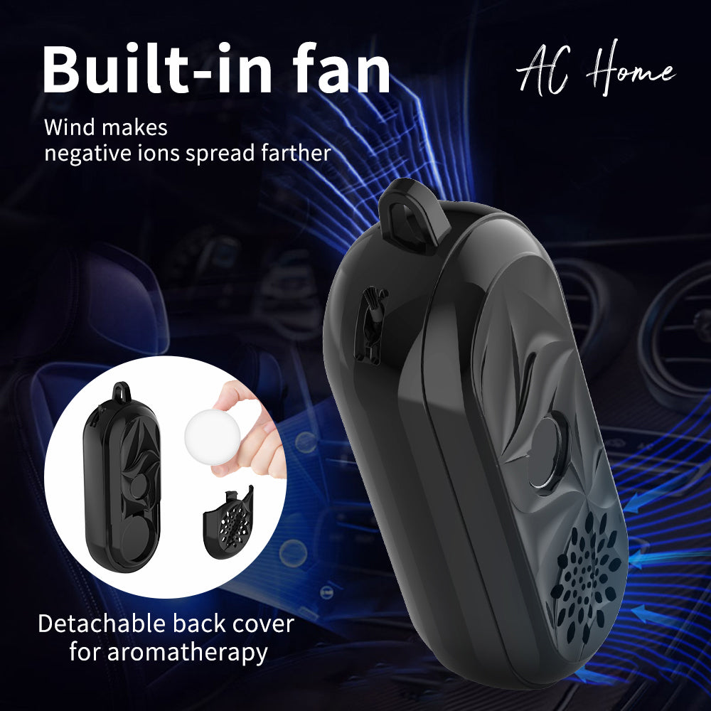 Portable Adjustable Negative Ion Neck Travel Air Cleaner Anion Wearable Ionizer Portable Personal Mini Necklace  Air Purifier -Perfect for Your Health