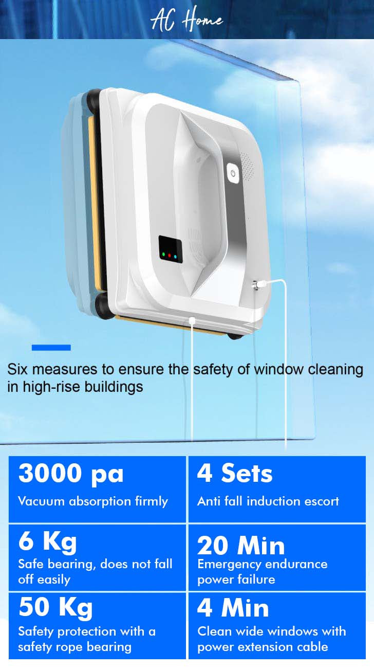 Smart Electric Window Cleaner Robot Remote Control Electric Window Cleaners