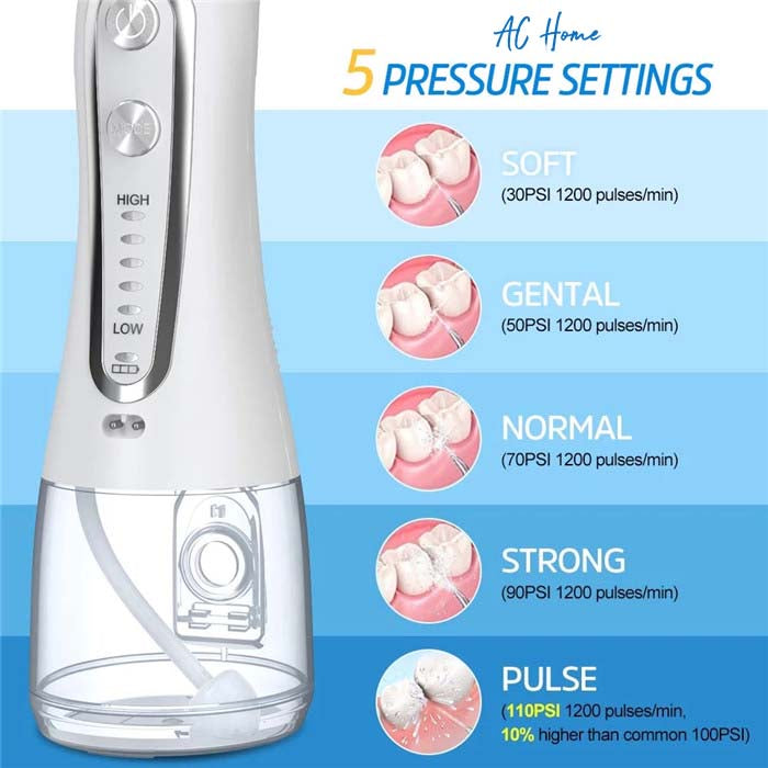 Teeth Whitening Cleaning Device 300ml Tank Water Flosser